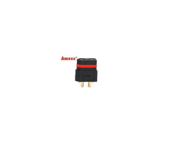 Mufa alimentare DC XT60 mama 2 pini pe cablu cu lipire 40A 500V AMASS XT60W-F Mufa alimentare DC XT60 mama 2 pini pe cablu cu lipire 40A 500V AMASS XT60W-F