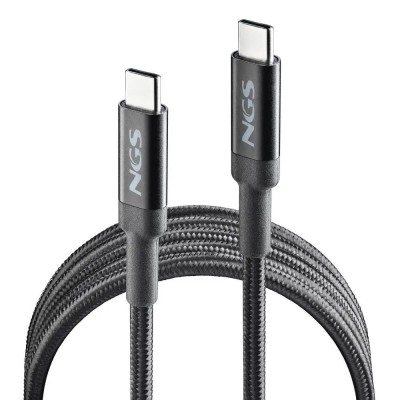 Cablu USB-C - USB-C NGS KNOT 100W-2 2m 100W negru Cablu USB-C - USB-C NGS KNOT 100W-2 2m 100W negru