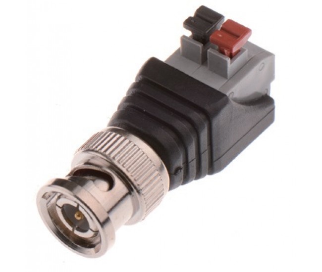 Mufa BNC tata pentru CCTV supraveghere conexiune rapida cu clipp Mufa BNC tata pentru CCTV supraveghere conexiune rapida cu clipp
