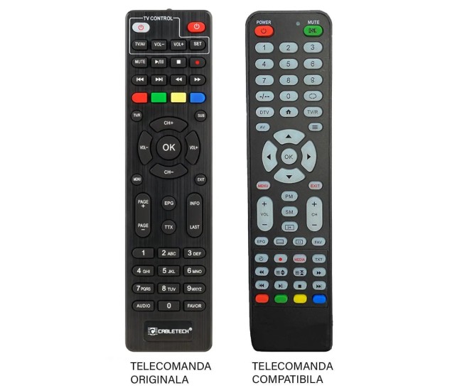 Telecomanda inlocuitoare compatibila TV CABLETECH URZ0336 (673)