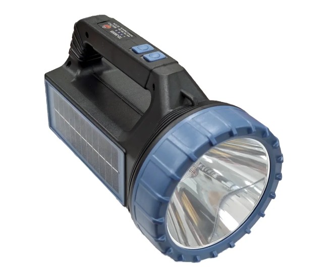Lanterna LED USB + SOLAR 400lm negru/albastru TD-3600S Lanterna LED USB + SOLAR 400lm negru/albastru TD-3600S