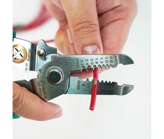 Cleste sertizat /dezizolat 190mm multifunctionala 6in1 CP-406S Pro`sKit Cleste sertizat /dezizolat 190mm multifunctionala 6in1 CP-406S Pro`sKit