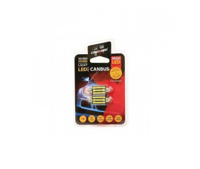 LED Sofit Canbus 41mm Plafoniera numar de inmatriculare 12V 3W 252lm CAN119 set 2buc Carguard LED Sofit Canbus 41mm Plafoniera numar de inmatriculare 12V 3W 252lm CAN119 set 2buc Carguard