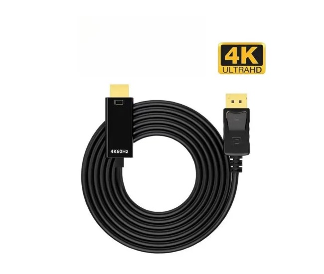 Cablu Activ DisplayPort la HDMI 5m V1.2 UHD 4K 60Hz UHD 3840x2160P Cablu Activ DisplayPort la HDMI 5m V1.2 UHD 4K 60Hz UHD 3840x2160P