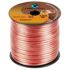 Cablu difuzor 10m 2x0.5mm cupru transparent Cabletech KAB0307-10