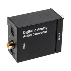 Adaptor audio DIGITAL TOSLINK la ANALOG 2x RCA mama-mama