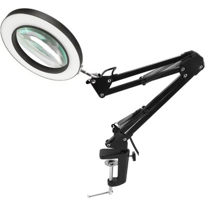 Lupa 100mm 5X cu lumina LED montata pe brat pantografic 22.5cm + 22.5cm