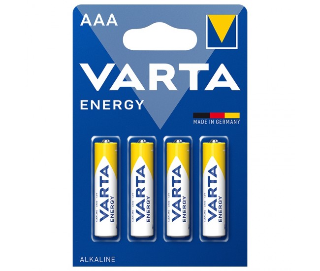 Set 4 baterii alcaline ENERGY AAA LR03 4buc VARTA Set 4 baterii alcaline ENERGY AAA LR03 4buc VARTA