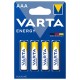 Set 4 baterii alcaline ENERGY AAA LR03 4buc VARTA Set 4 baterii alcaline ENERGY AAA LR03 4buc VARTA