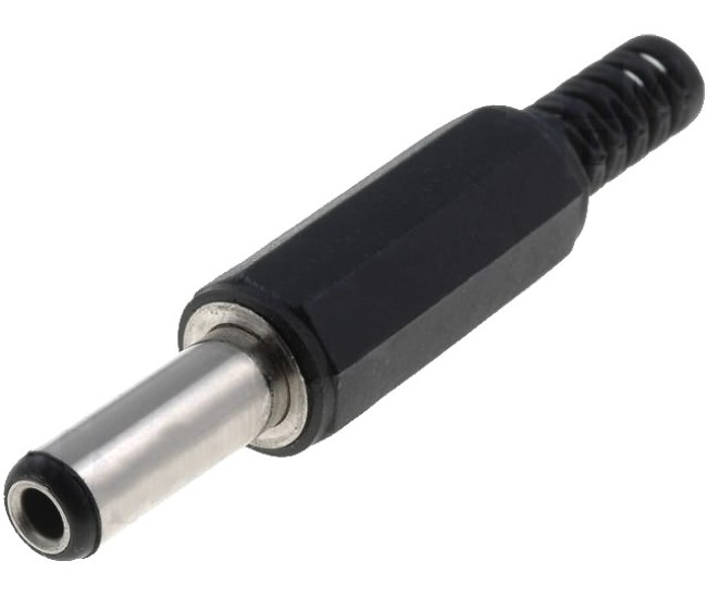 Mufa alimentare DC tata 5.5x 2.1 mm 14mm pe cablu PC-2.1/5.5-14 Mufa alimentare DC tata 5.5x 2.1 mm 14mm pe cablu PC-2.1/5.5-14