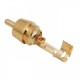 Mufa audio RCA tata contact aurit cablu 8mm inel negu Mufa audio RCA tata contact aurit cablu 8mm inel negu