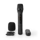 Microfon wireless Nedis 20 de canale 10 ore autonomie receptor negru Microfon wireless Nedis 20 de canale 10 ore autonomie receptor negru