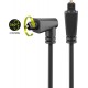 Cablu Toslink - Toslink mufa la 90 grade 2m ext 4mm Goobay Cablu Toslink - Toslink mufa la 90 grade 2m ext 4mm Goobay