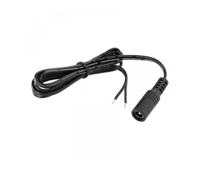 Cablu 1m cu conector DC 2.5x5.5mm pentru surse LED Cablu 1m cu conector DC 2.5x5.5mm pentru surse LED