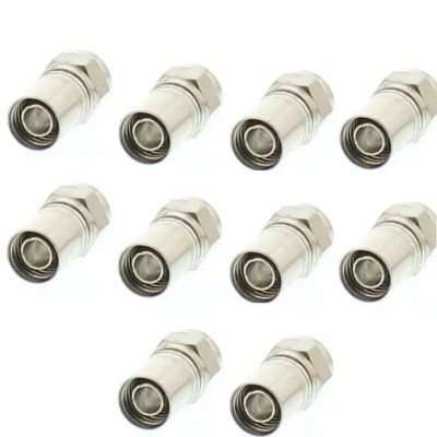 Set 10 mufe F cu sertizare RG6 7mm cu inel cauciuc WELL FC-100-WL-10 Set 10 mufe F cu sertizare RG6 7mm cu inel cauciuc WELL FC-100-WL-10