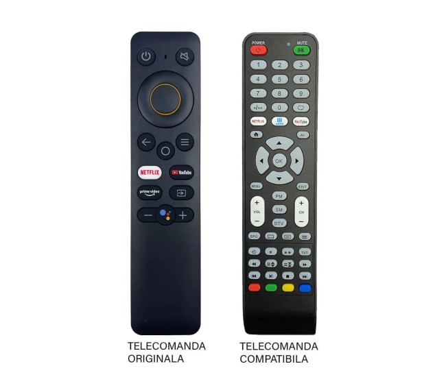 Telecomanda TV REALME TV STICK 4K - NH500UP compatibil cu originalul (579) Telecomanda TV REALME TV STICK 4K - NH500UP compatibil cu originalul (579)