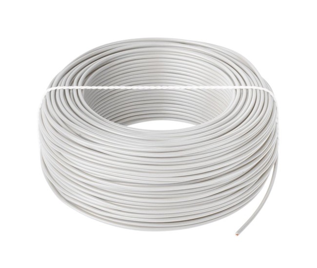 Cablu conductor flexibil LGY 1x1.5mm2 cupru multifilar H05V-K alb KAB0875 Elektrokabel