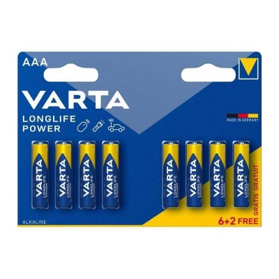 Baterii alcaline R3 AAA Longlife Power Varta 8buc/blister 4903/8-VARTA