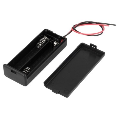 Suport baterii 2x AAA montare cu capac terminal cabluri 150mm COMF SBH-421-1A