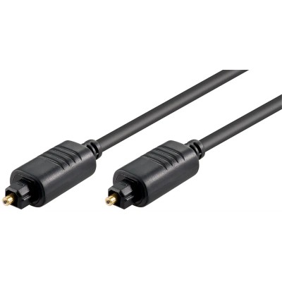 Cablu audio digital optic 1m TOSLINK - TOSLINK diametru 5mm Goobay 50217