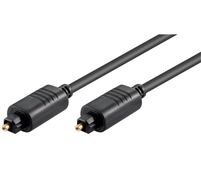 Cablu audio digital optic 1m TOSLINK - TOSLINK diametru 5mm Goobay 50217