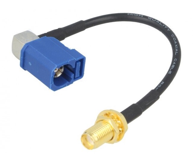 Cablu adaptor Fakra mama - SMA mama in unghi drept 10cm JC Antenna AD.ANT.005 Cablu adaptor Fakra mama - SMA mama in unghi drept 10cm JC Antenna AD.ANT.005