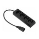 Cablu alimentare adaptor de la UPS IEC C14 la 4x cupla schuko 0.3m JONEX Cablu alimentare adaptor de la UPS IEC C14 la 4x cupla schuko 0.3m JONEX