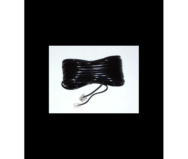 Cablu telefon extensie negru 15m RJ11 Cablu telefon extensie negru 15m RJ11