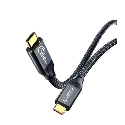 Cablu 100W 4K60Hz USB Type C - USB Type C 1m Gen2.2 20Gbps negru Orico CM32-10-BK