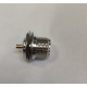 Mufa UHF mama pin aurit pe panou cu piulita SO 239-PL 259 pentru statii CB Mufa UHF mama pin aurit pe panou cu piulita SO 239-PL 259 pentru statii CB