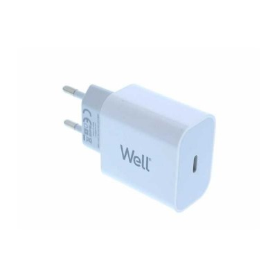 Incarcator retea - USB type C PD 20W alb Well PSUP-USB-WPD12003WE-WL
