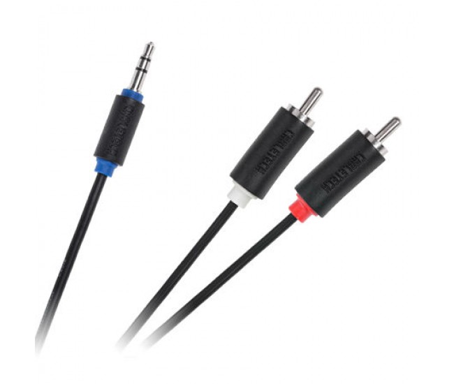 Cablu Jack 3.5 mm la 2x RCA 3m Cabletech Cablu Jack 3.5 mm la 2x RCA 3m Cabletech