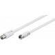 Cablu conexiune antena/ Satelit 1.5m F tata - Coaxial tata alb Goobay Cablu conexiune antena/ Satelit 1.5m F tata - Coaxial tata alb Goobay