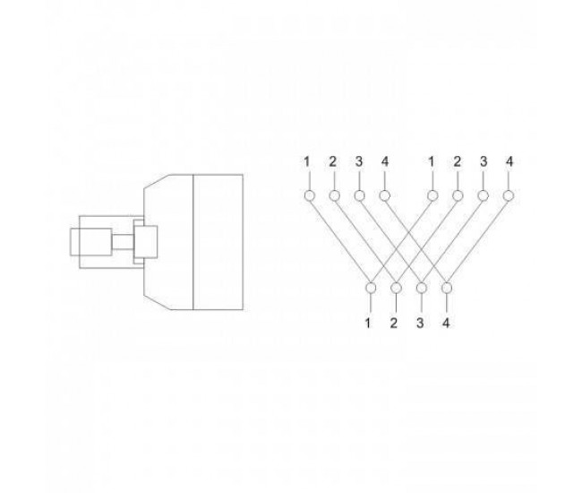 Adaptor RJ11 mama la 2x RJ11 mama negru Goobay Adaptor RJ11 mama la 2x RJ11 mama negru Goobay