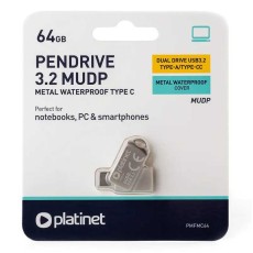 Flash drive Platinet PMFMC64 USB-C 3.2 64GB Flash drive Platinet PMFMC64 USB-C 3.2 64GB