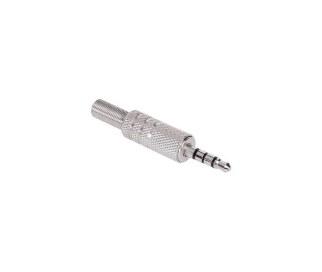 Mufa JACK 3.5 mm tata metal 4 contacte 4 pini Mufa JACK 3.5 mm tata metal 4 contacte 4 pini