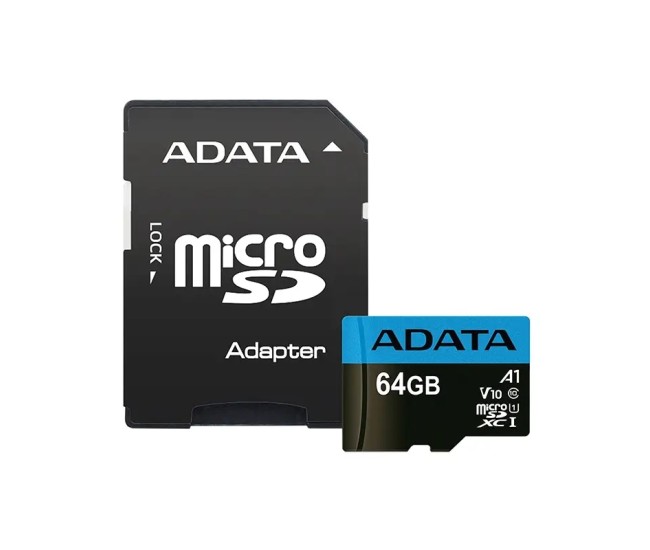 Micro SDXC Clasa 10 64GB ADATA AUSDX64GUICL10A1-RA1 Micro SDXC Clasa 10 64GB ADATA AUSDX64GUICL10A1-RA1