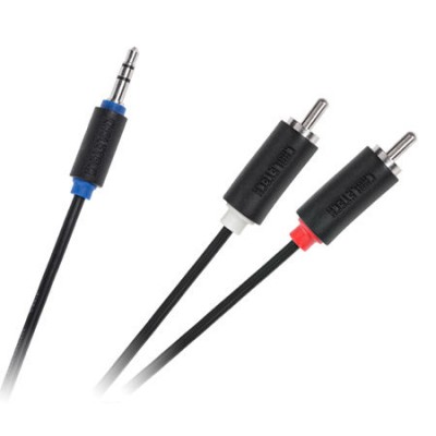 Cablu Jack 3.5 mm la 2x RCA 1m Cabletech Cablu Jack 3.5 mm la 2x RCA 1m Cabletech