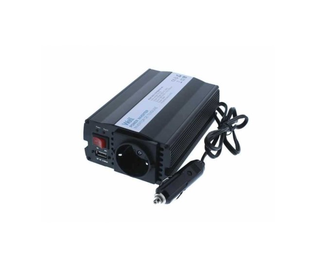 Invertor de tensiune 12V-230V 150W si USB 5V 500mA Well Invertor de tensiune 12V-230V 150W si USB 5V 500mA Well