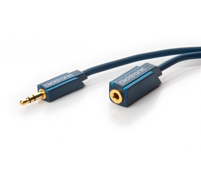 Cablu prelungitor audio Profesional Jack 3.5 mm 1.5m mama-tata stereo OFC cupru fara oxigen Clicktronic Cablu prelungitor audio Profesional Jack 3.5 mm 1.5m mama-tata stereo OFC cupru fara oxigen Clicktronic