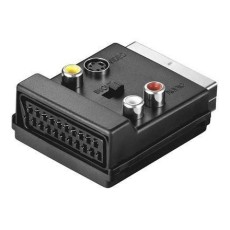 Adaptor Scart tata-mama la 3x RCA si SVHS cu comutator Goobay