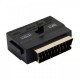 Adaptor 3x RCA si S-vhs la Scart tata aurit Adaptor 3x RCA si S-vhs la Scart tata aurit