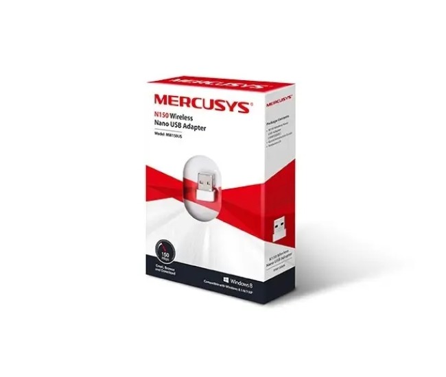 Adaptor retea USB2.0 MERCUSYS MW150US NANO extern wireless 2.4GHz 150Mbps