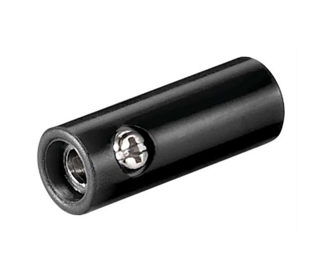 Mufa banana mama 4mm din plastic negru Goobay 11378