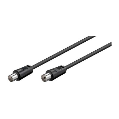 Cablu COAXIAL TV antena 70DB Dublu ecranat mama-tata 0.5m 11509 Goobay