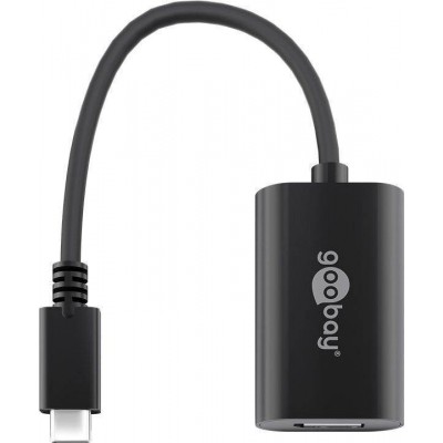 Cablu adaptor USB Type C la Displayport tata-mama 0.2m 4K GOOBAY