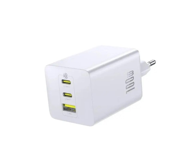 Incarcator retea Baseus EnerFill FE11 Quick Charge 100W 2x USB Type-C 1x USB alb P10182102213-00 Incarcator retea Baseus EnerFill FE11 Quick Charge 100W 2x USB Type-C 1x USB alb P10182102213-00