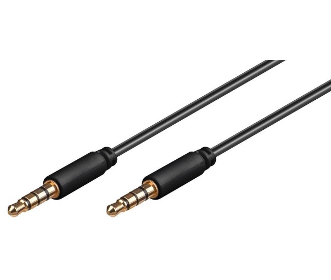 Cablu AUDIO AUX JACK 3.5 mm 4 contacte tata-tata 3m GOOBAY Cablu AUDIO AUX JACK 3.5 mm 4 contacte tata-tata 3m GOOBAY