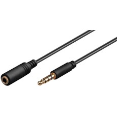 Cablu AUDIO AUX JACK 3.5 mm 4 contacte tata-mama 2m GOOBAY