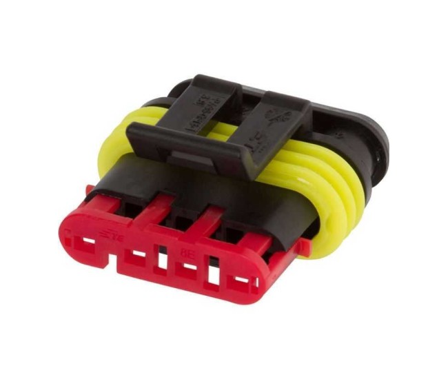 Conector cablu Superseal 1.5 mama mufa 4 pini IP67 TE Connectivity 282088-1 Conector cablu Superseal 1.5 mama mufa 4 pini IP67 TE Connectivity 282088-1